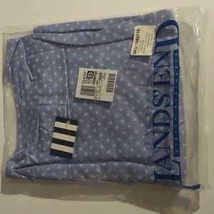 Lands End women's fem fit long sleeve turtleneck in violet star size L